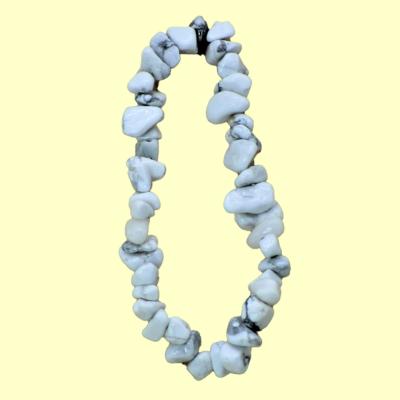 BRACELET HOWLITE BLANCHE BAROQUE