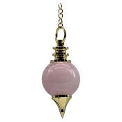 PENDULE SPHEROTON QUARTZ ROSE