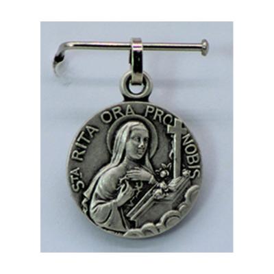 MEDAILLE STE RITA 18 MM ARGENTE