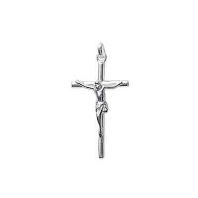 PENDENTIF ARGENT CROIX JESUS PM RHODIE