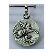 MEDAILLE ST GEORGES 18 MM ARGENTE