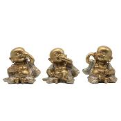 SET DE TROIS BOUDDHA