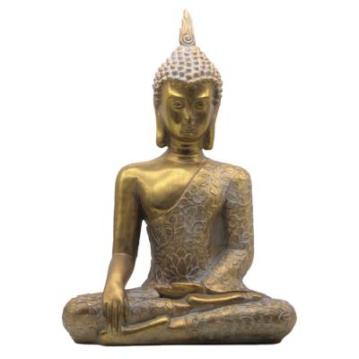 BOUDDHA ASSIS RESINE  43 CM