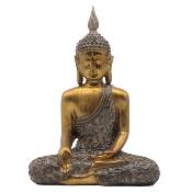 BOUDDHA ASSIS RESINE 25 CM