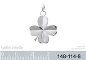 PENDENTIF ARGENT TREFFLE 4 FEUILLES