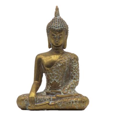 BOUDDHA ASSIS RESINE 14 CM