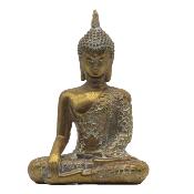 BOUDDHA ASSIS RESINE 14 CM