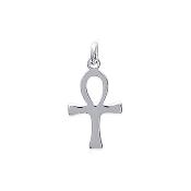 PENDENTIF ARGENT CROIX ANK  RHODIE