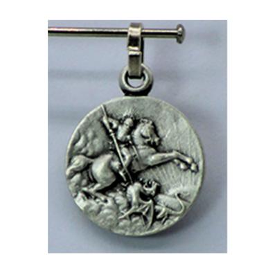 MEDAILLE ST GEORGES 18 MM ARGENTE