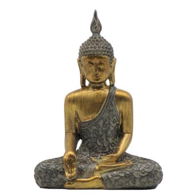 BOUDDHA ASSIS RESINE 19 CM