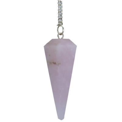 PENDULE FACETTES QUARTZ ROSE