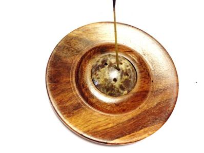 PORTE ENCENS ROND BOIS MARBRE